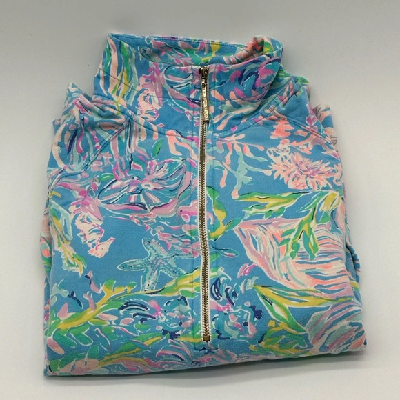 Lilly Pulitzer XS All Together Now SKIPPER POPOVER 1/2 Zip Luxletic Pullover - Picture 8 of 8